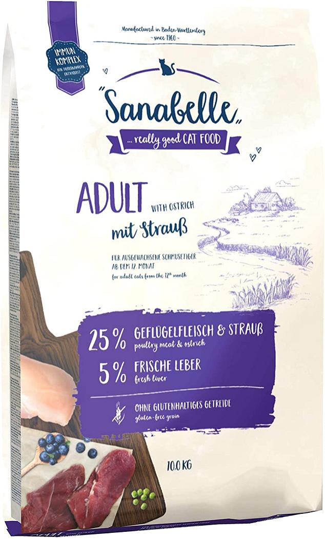Sanabelle Adult with Ostrich СТРАУС корм для котів 10 кг (83310010) Sanabelle Adult with Ostrich СТРАУС корм для котів 10 кг (83310010)